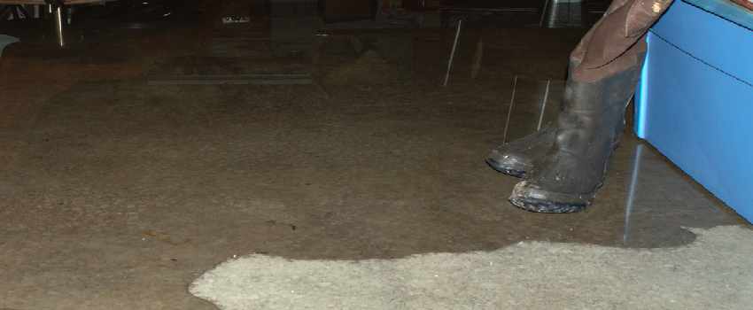 Cracked Basement Floor Seeping Water